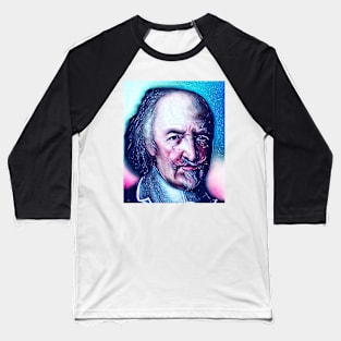 Thomas Hobbes Snowy Portrait | Thomas Hobbes Artwork 13 Baseball T-Shirt